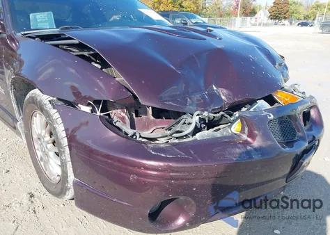 2002 Pontiac Grand Prix Gt from USA, damaged, VIN 1G2WP12K72F223697